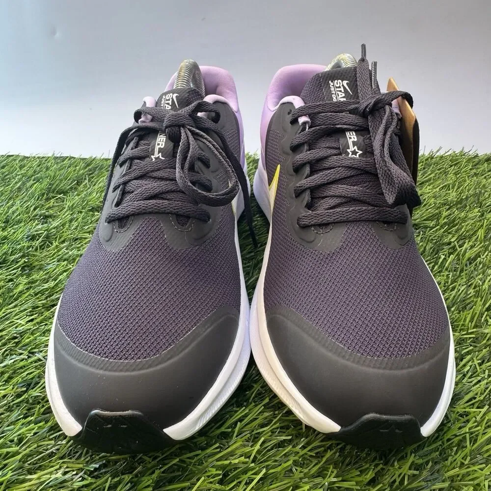 Nike Tanjun Star Runner Youth Sz 6.5Y Black/Purple DA2776-500 New
